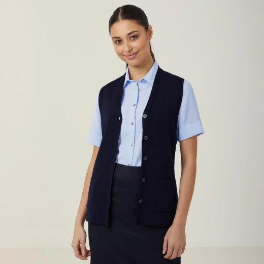 Picture of NNT Ladies Wool Rich V-Neck Vest
